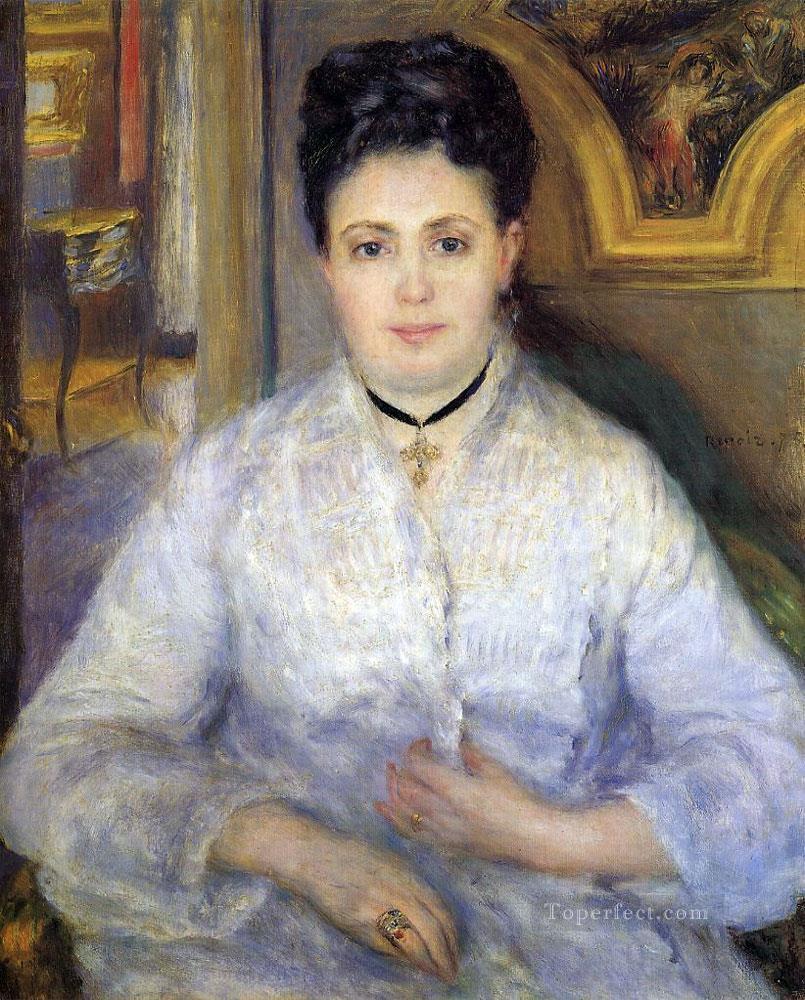 portrait of madame chocquet Pierre Auguste Renoir Oil Paintings